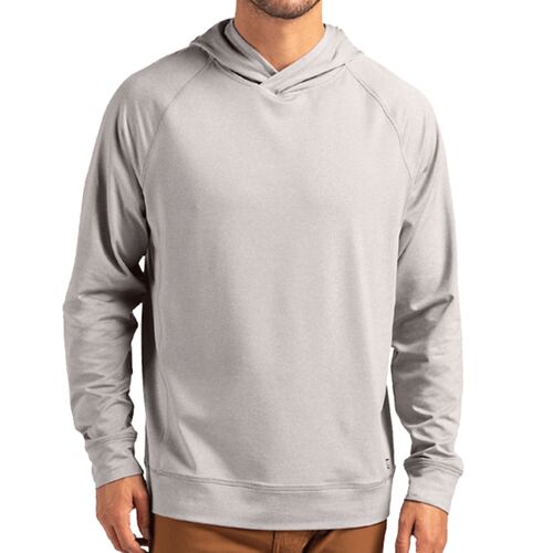 Cutter & Buck Adapt Knit Recycled Mens Heathered Hooded Pullover Thumbnail