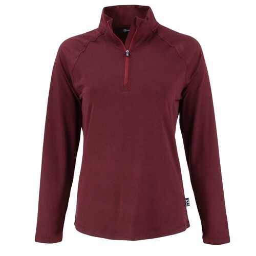 Cutter & Buck Coastline Epic Comfort Recycled Womens Quarter Zip Thumbnail