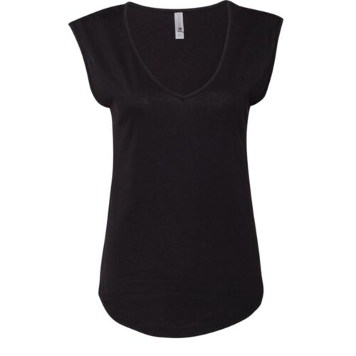 Women's Festival Sleeveless Deep V-Neck T-Shirt Thumbnail